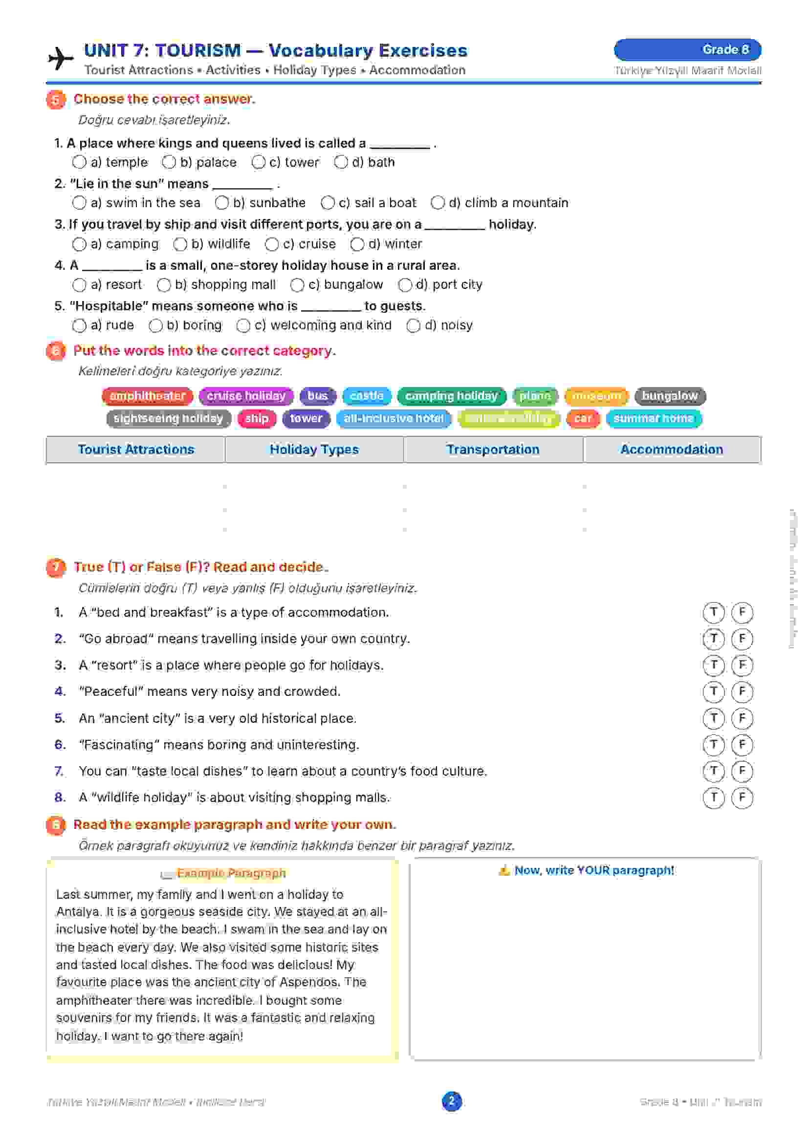 Vocabulary Exercises